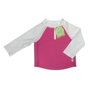 Green Sprouts Zip Rash Guard Top